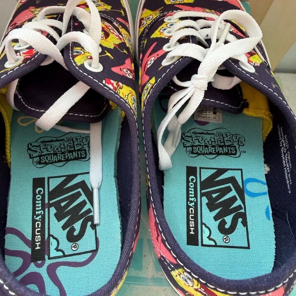 Vans ComfyCush SpongeBob Sneakers - Black and Yellow. New with box. - Picture 7 of 11